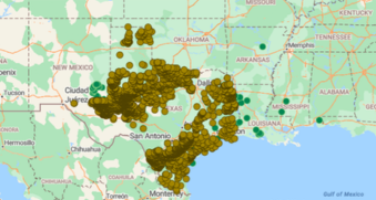 Digital dashboard focused on specific geographical area